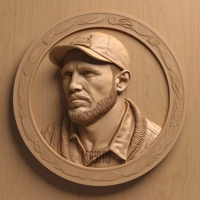 Tom Hardy 3 stl model for CNC